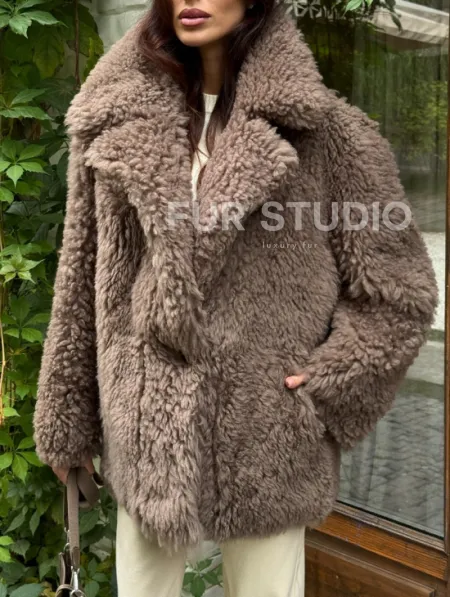 Шуба - дубленка двухсторонняя - фото 2