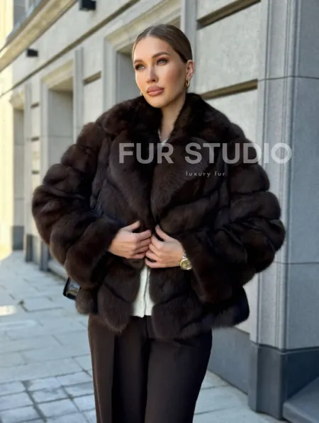 Полушубок из соболя - фото 10