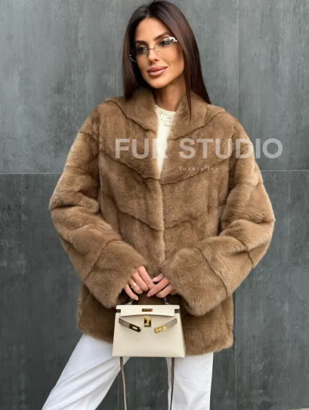 Полушубок норковый - фото 0