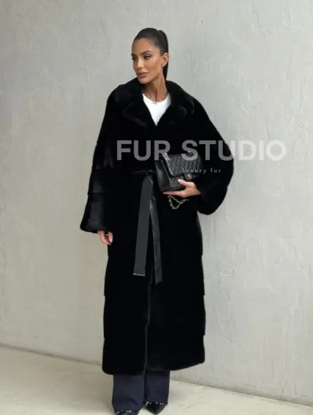 Шуба норка - паркетная раскладка - фото 11