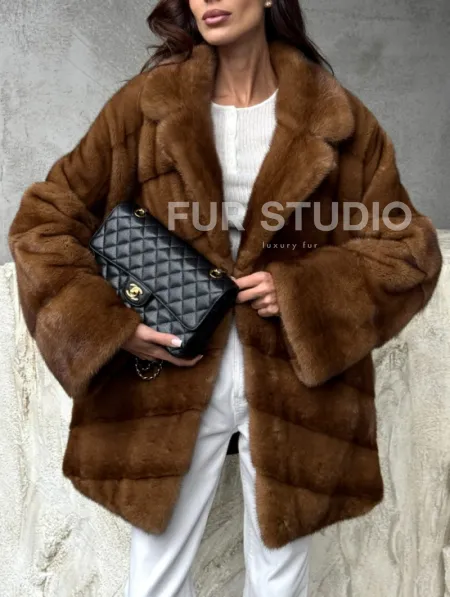 Полушубок норковый - автоледи - фото 3