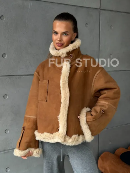 Дубленка - куртка двухсторонняя - фото 15