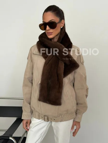 Шарф из меха норки - фото 8