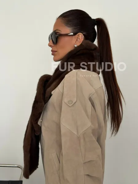 Шарф из меха норки - фото 9