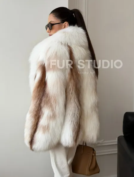 Шуба из меха Marble fox PREMIUM COLLECTION - фото 6