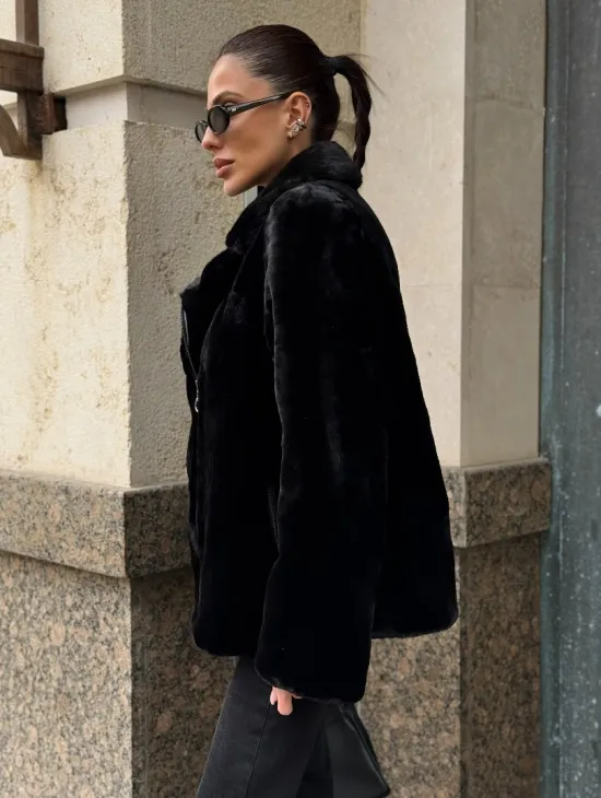 Норковая куртка - косуха из меха стриженой норки - фото 5