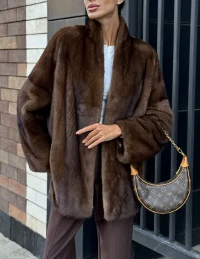 Модная шуба из норки 2025 - фото 3