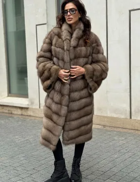 Шуба из натуральной куницы - фото 3