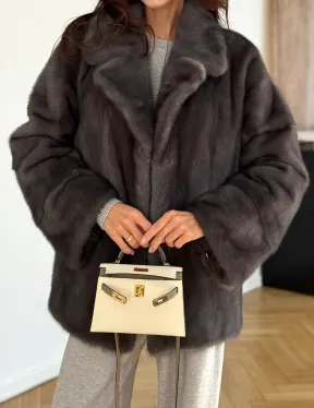 Норковая шуба сапфир - фото 3