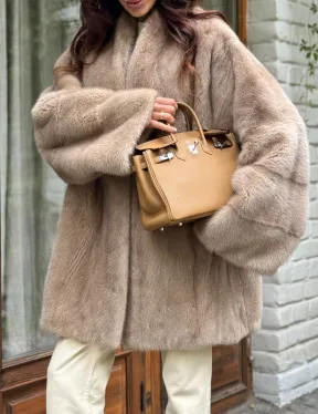 Полушубок из норки - фото 3