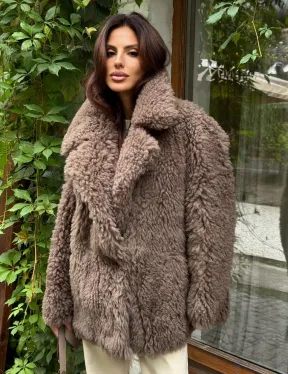 Шуба - дубленка двухсторонняя - фото 0