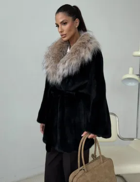 Норковая шуба с рысью - фото 10