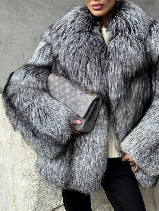 Полушубок из чернобурки - фото 3