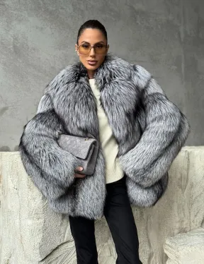 Полушубок из чернобурки - фото 10