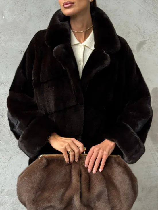 Натуральная норковая шуба - фото 4