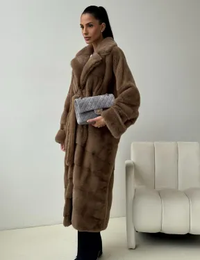 Норковая шуба - кимоно - фото 6