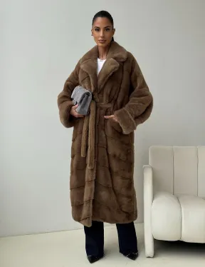 Норковая шуба - кимоно - фото 9