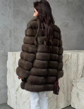 Женская шуба из соболя - фото 3