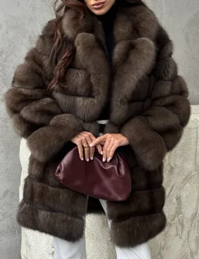 Женская шуба из соболя - фото 1