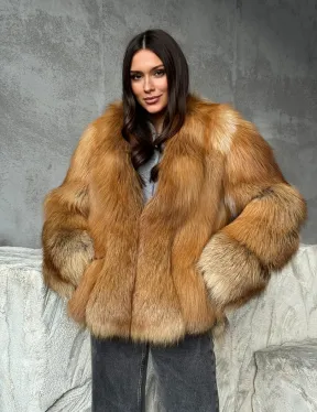 Шуба из лисы - фото 7