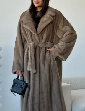 Норка пастель роспуск английский воротник - фото 5