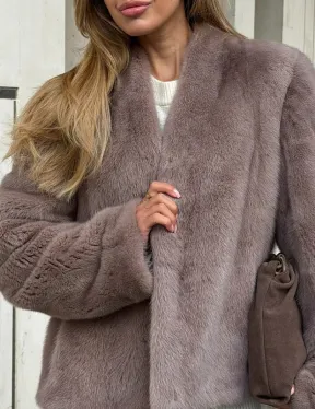 Кроп-топ шуба норковая - фото 2