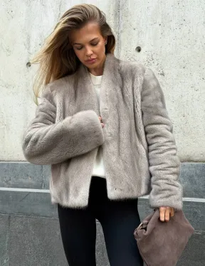 Короткий норковый жакет - фото 3