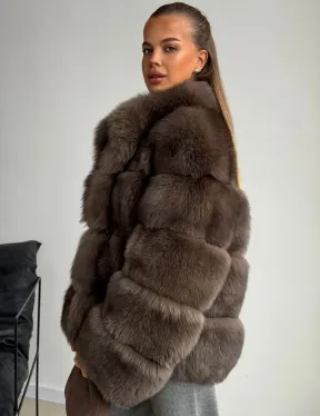 Шуба песцовая под соболь - фото 4