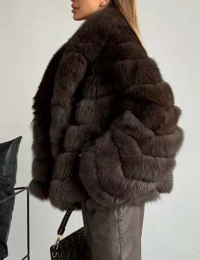 Шуба под соболь - рукава косички - фото 5