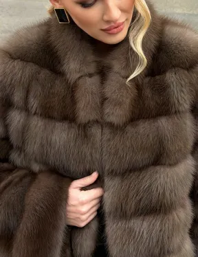 Меховой жакет из куницы - фото 1