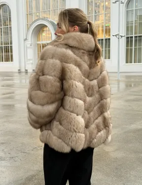 Шуба из песца под куницу - фото 11