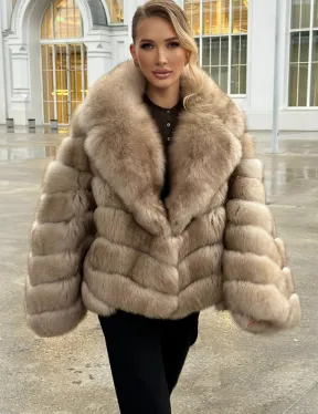 Шуба из песца под куницу - фото 6