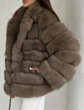 Шуба под соболь из песца - фото 3