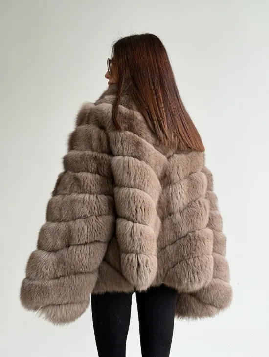 Шуба из меха финского песца - фото 12