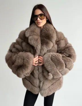 Шуба из меха финского песца - фото 7