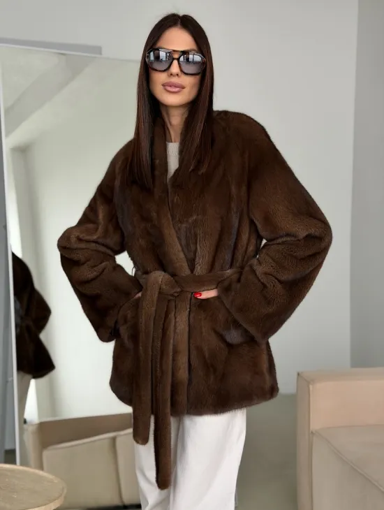 Модная норковая шуба 2026 - фото 5