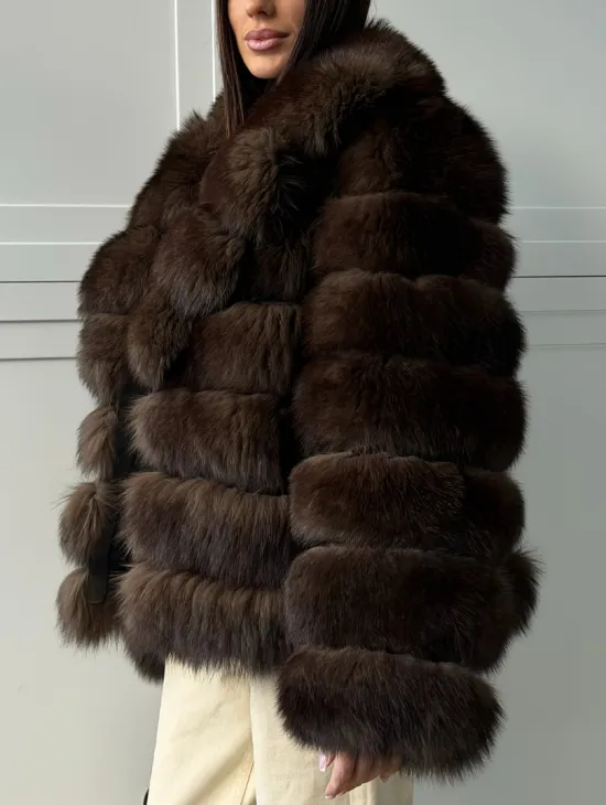 Полушубок из песца 