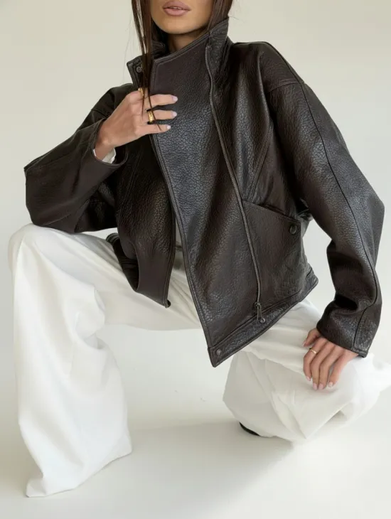Женская кожаная куртка - фото 5
