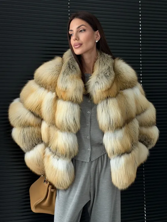 Полушубок из лисы - фото 12