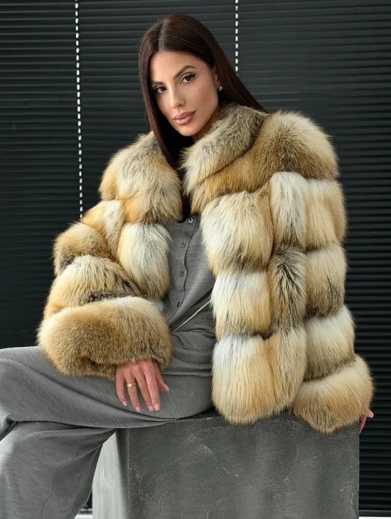 Полушубок из лисы - фото 10