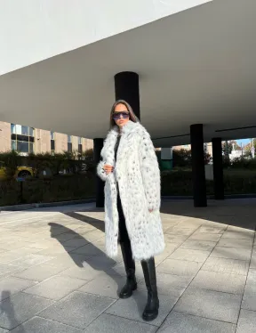 Шуба из экомеха под рысь - фото 4